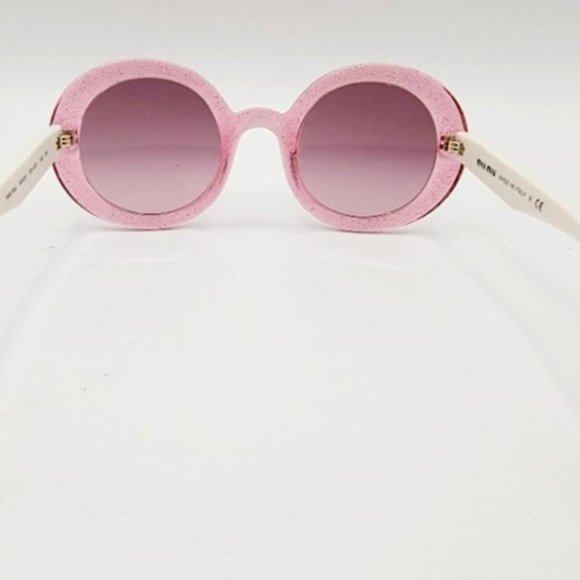 Miu Miu Pink Glitter Sunglasses - Picture 3 of 8